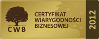 Certyfikat wiarygodności biznesowej dla Moda Wrocław S.A.